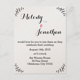 Booklovers que casan la invitación con signo "&"
