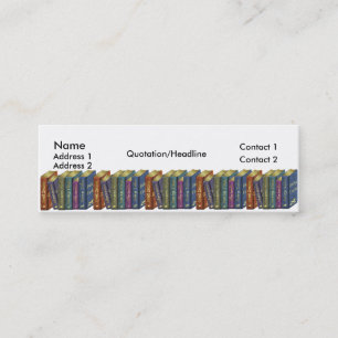 Bookmarkers flacos de la tarjeta de visita de la