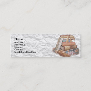 Bookmarkers flacos de la tarjeta de visita de la