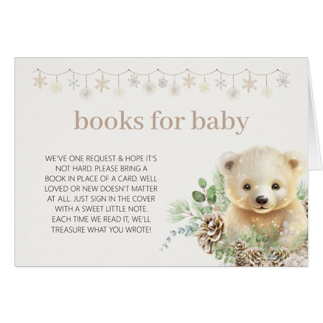 Books for Baby Winter Polar Bear Book Request (Anverso (Horizontal))