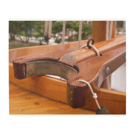 Boom marinero de madera con arte mural Metalizado 