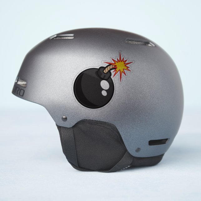 ¡Boom! Pegatina de bomba personalizado (Lado del casco)