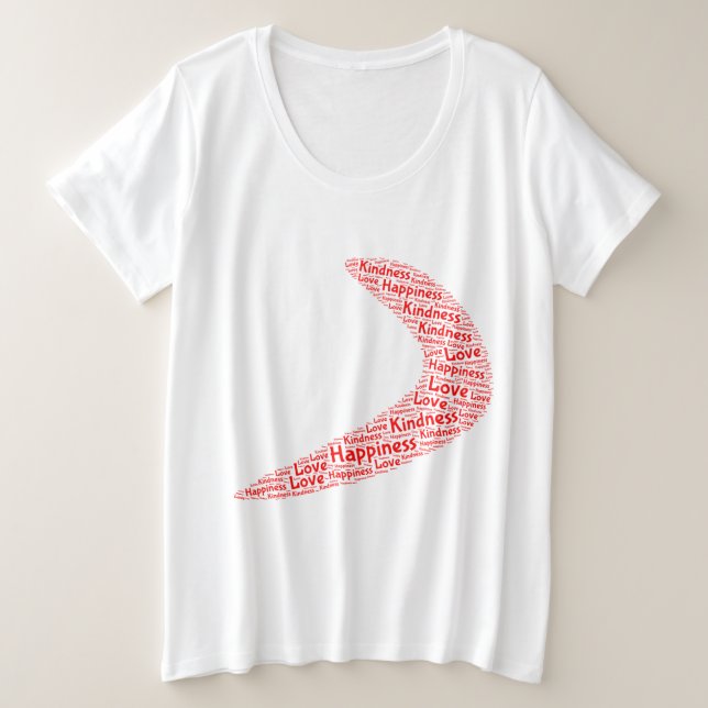 Boomerang Felicidad, amabilidad, amor (Anverso del diseño)