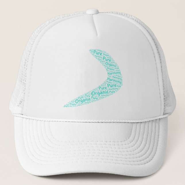 Boomerang orgánico, puro, gorro de armonía (Anverso)