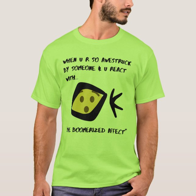 Boomeranged de camiseta básica masculina (Anverso)