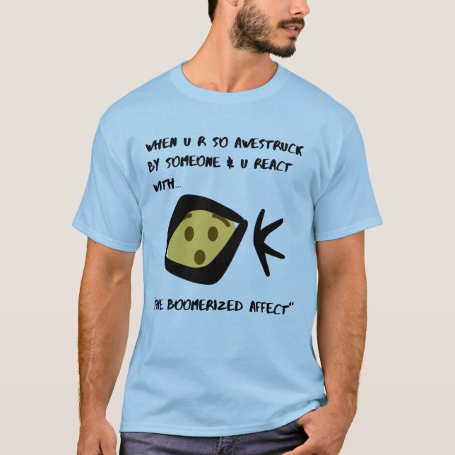 Boomeranged de camiseta básica masculina (Anverso)