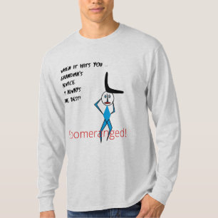 Boomeranged de camiseta de manga larga básica masc