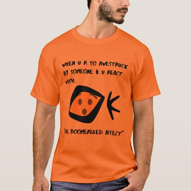 Boomeranged de camiseta masculina (Anverso)