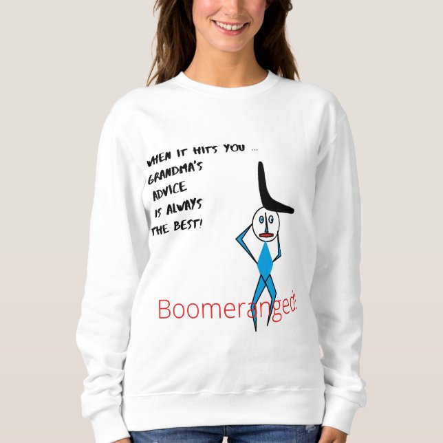 Boomeranged, sudadera básica de las mujeres (Anverso)