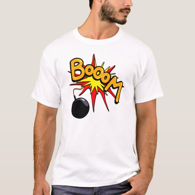 ¡Booom! Camiseta divertida (Anverso)