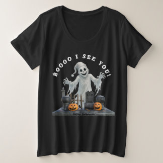 Booooo Te veo: camiseta de Halloween de fantasma l