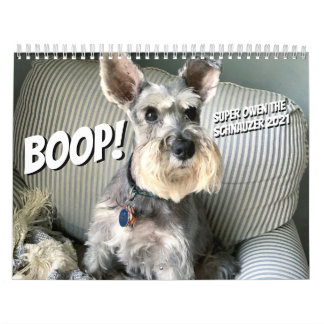¡Boop! Super Owen el calendario Schnauzer 2021