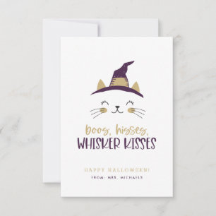 Boos, hisses, sacudidas besando tarjetas de Hallow