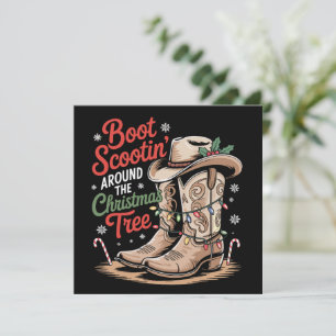 Boot Scootin' Alrededor Del Árbol De Navidad Weste