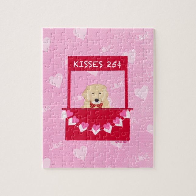 Booth Golden Kisoth Valentines Jigsaw Puzzle (Vertical)
