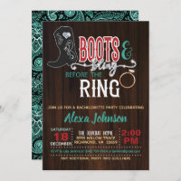 Boots & Bling antes de la invitación al anillo - T