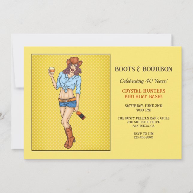 Boots de chicas y invitación de Borbón (Anverso)