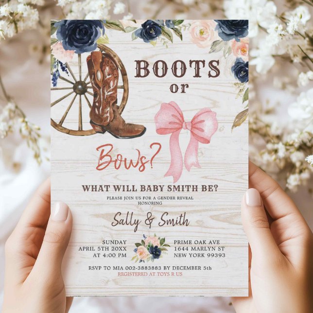 Boots de país o vacas género revelan invitación (Subido por el creador)