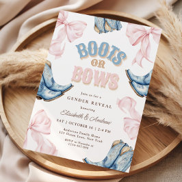 Boots o Bows Género Revelar Invitación