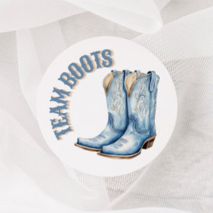 Boots o golpes género revelan Pegatinas de voto