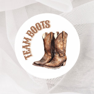 Boots o golpes género revelan Pegatinas de voto