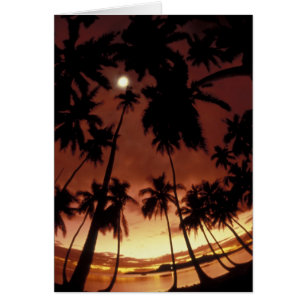 Bora Bora, Polinesia Francesa Atardecer a través
