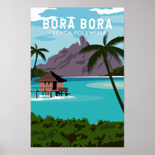 Bora Bora Polinesia Francesa Viaje Arte de época