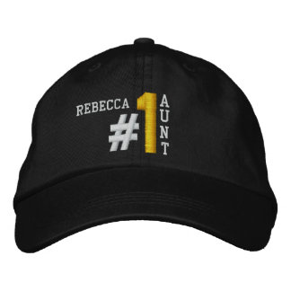 Bordada #1 Gorra número uno de la TÍA NEGRA V01B