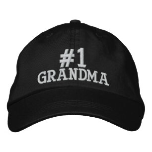 Bordada #1 Número Una Abuela Embrocada Gorra