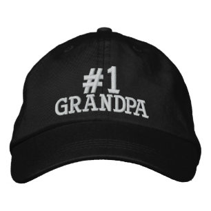 Bordada #1 Número Uno Abuelo Embrodado Gorra