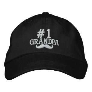 Bordada #1 Número Uno Abuelo Embrodado Gorra
