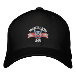 Bordada 300 millones versus 545 gorra negro
