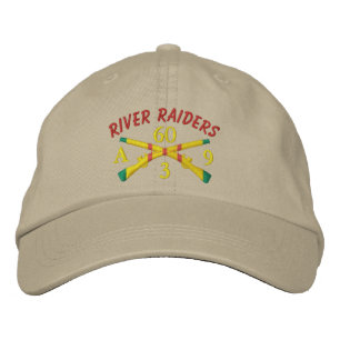 Bordada 3/60 Inf. Gorra de los Raiders del Río Rifles Cruz
