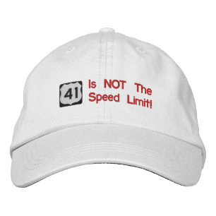 Bordada 41 NO Es El Gorra Del Límite De Velocidad