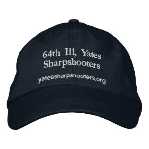 Bordada 64.ª Gorra de Illinois Sharpshooters