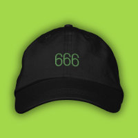 666 Angel Number Green Pop Chica Summer Dad Gorra