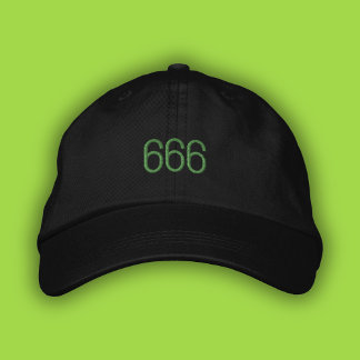 Bordada 666 Angel Number Green Pop Chica Summer Dad Gorra