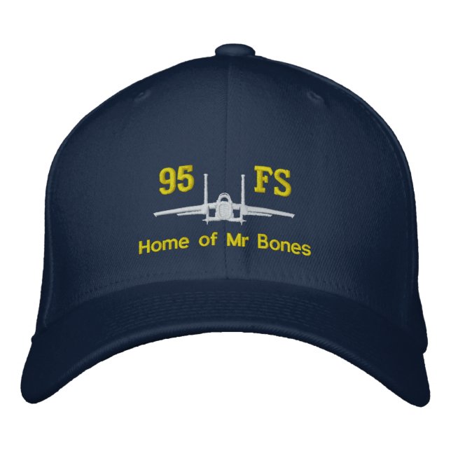 Bordada 95FS F-15 Gorra de golf con Callsign (Anverso)