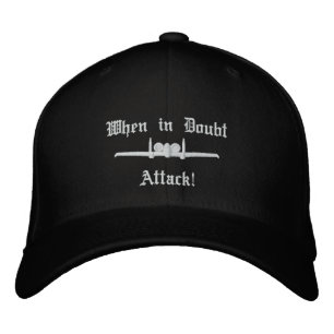 Bordada A-10 Atacar al Gorra de golf W/Call Rótulo en la e