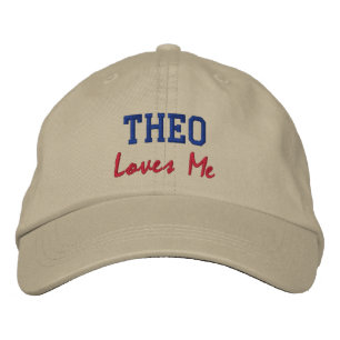 Bordada A Theo Me Ama El Gorra De Nombres Borrados