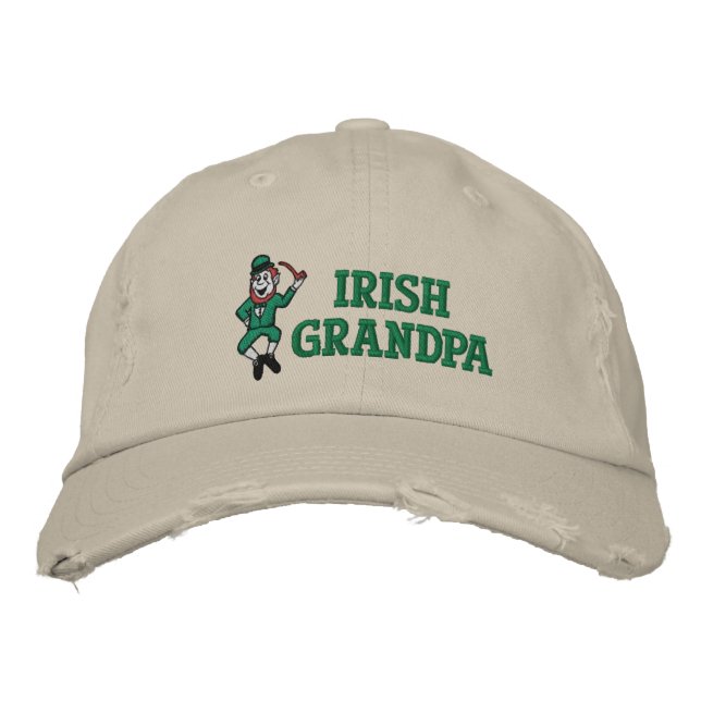 Bordada Abuelo irlandés bordado Gorra (Anverso)