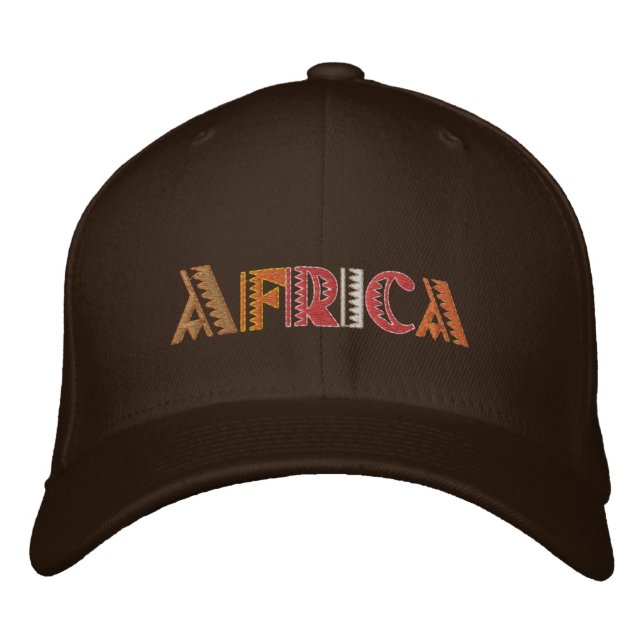 Bordada Africa Earth, gorra de béisbol (Anverso)