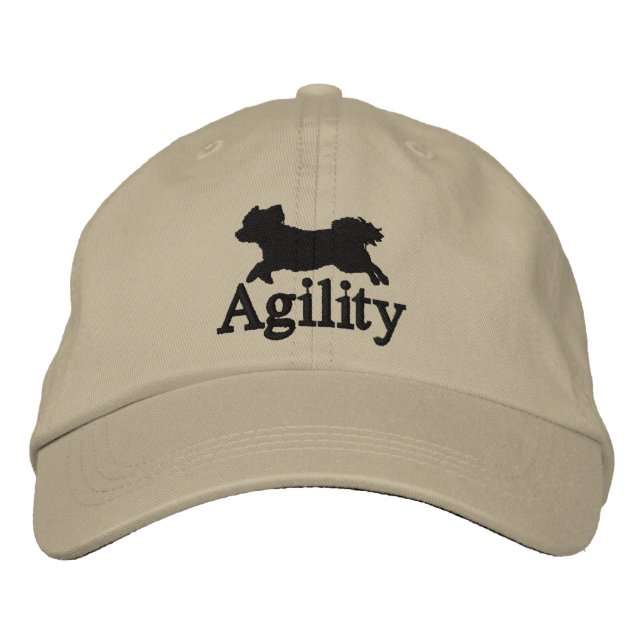 Bordada Agility Bichon Frise Embroidered Gorra (Anverso)