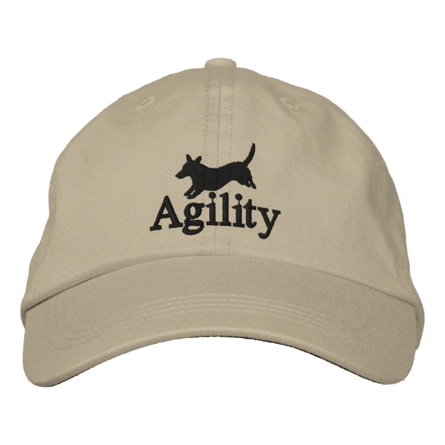 Bordada Agility Cardigan Welsh Corgi Embroidered Gorra (Anverso)