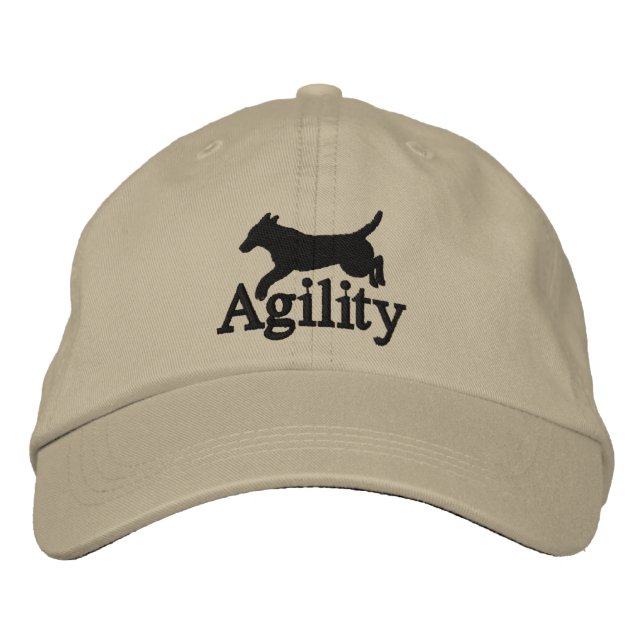 Bordada Agility Labrador Retriever Embroidered Gorra (Anverso)