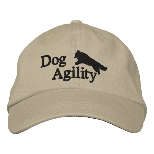 Bordada Agility Sheltie Embroidered Gorra (Anverso)