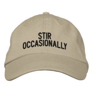 Bordada "Agitar ocasionalmente" a Gorra bordado