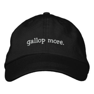 Bordada amante de los caballos Gallop Más gorra de béisbol