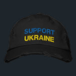 Bordada Apoyar la bandera ucraniana de Gorra en vilo de Uc<br><div class="desc">Apoyen a los Gorras bordados en Ucrania - Paz - Títulos de la bandera ucraniana - Libertad - Apoyo - Solidaridad - Juntos Fuertes - ¡Victoria de la libertad! Se pueden transferir más de 1000 productos Zazzle. ¡Estamos Con Ucrania!</div>