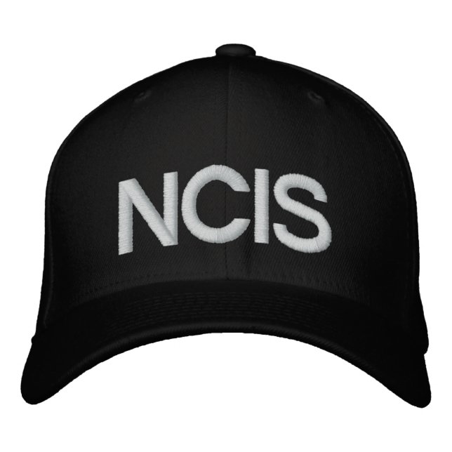 Bordada Auténtico gorra de escena de delitos de NCIS (Anverso)